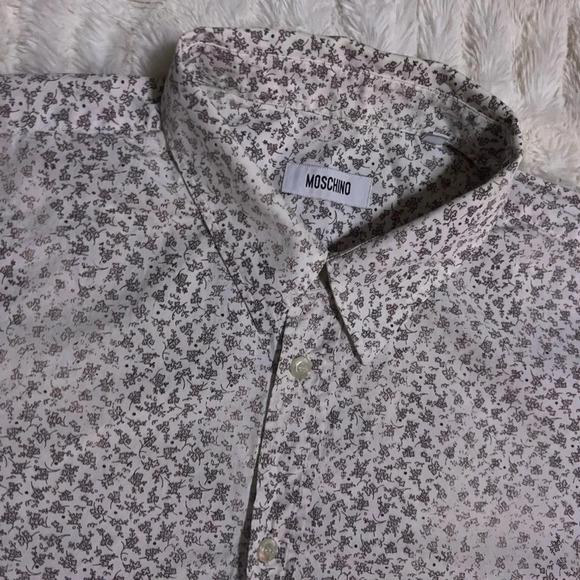 MOSCHINO Men’s Button Down Casual Shirt - Picture 7 of 16